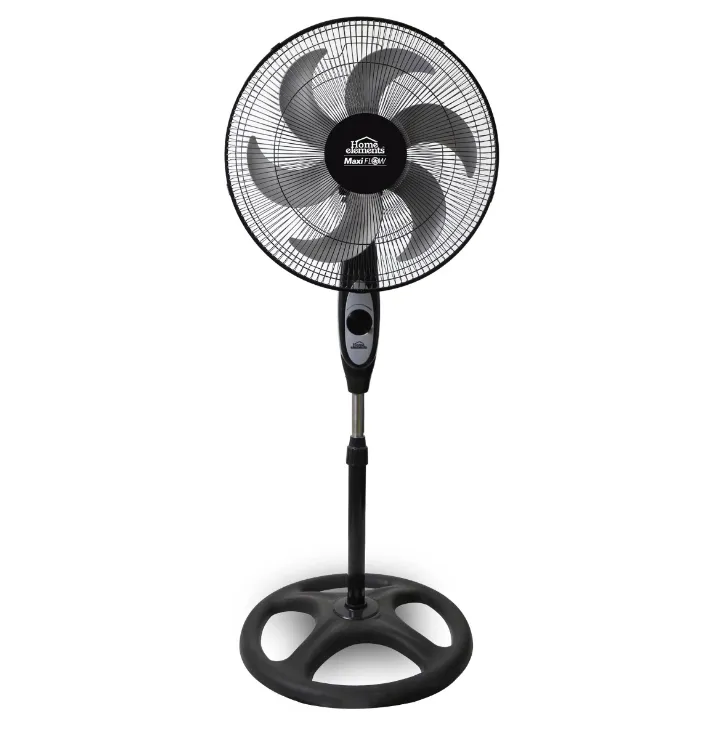 Ventilador HOME ELEMENTS Pedestal 18" Negro